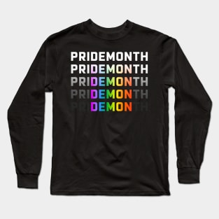 Pride Month Demon LGBT Gay Lesbian Bisexual Transgender Long Sleeve T-Shirt